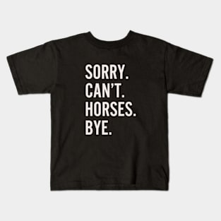 Horses Kids T-Shirt